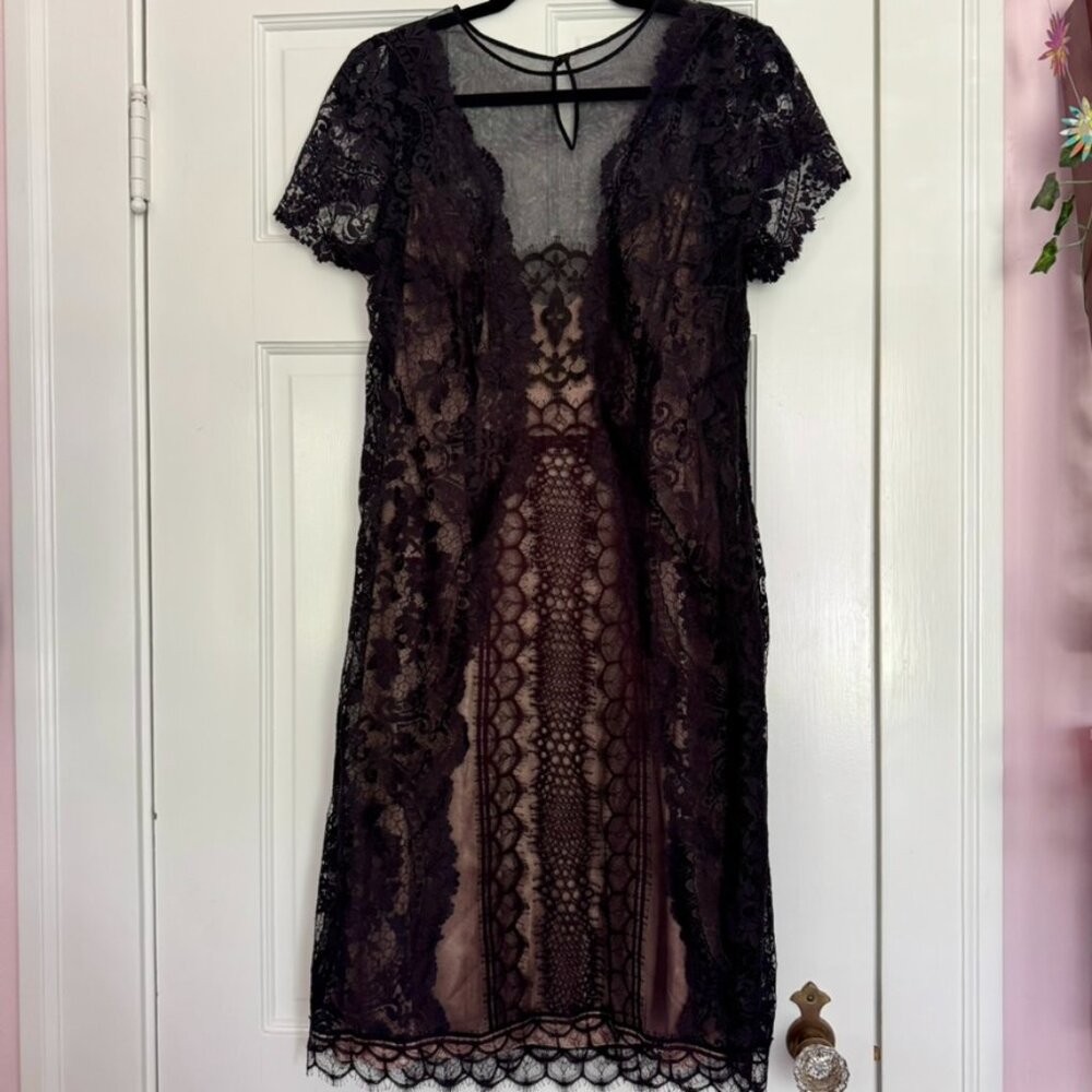 Alberta Ferretti Lace Dress with Slip